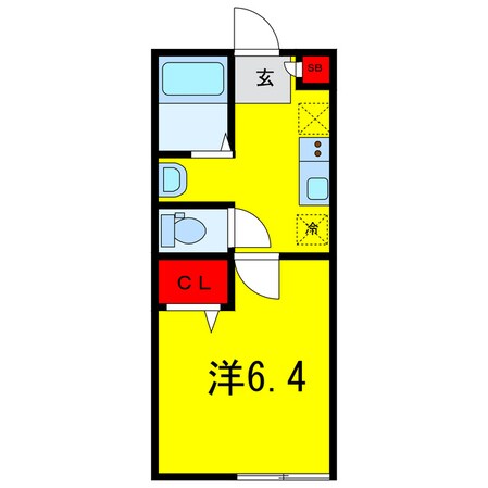 都賀駅 徒歩13分 2階の物件間取画像